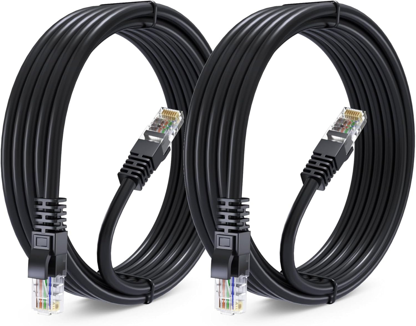 Maximm 10ft Cat 6 Ethernet Cable 2-Pack - High-Speed Internet & Network Connection