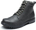 Bruno Marc Men Oxfords Motorcycle Boot - Warm Fur Lined Style