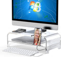 Clear Acrylic Monitor Stand with Storage - Beimu