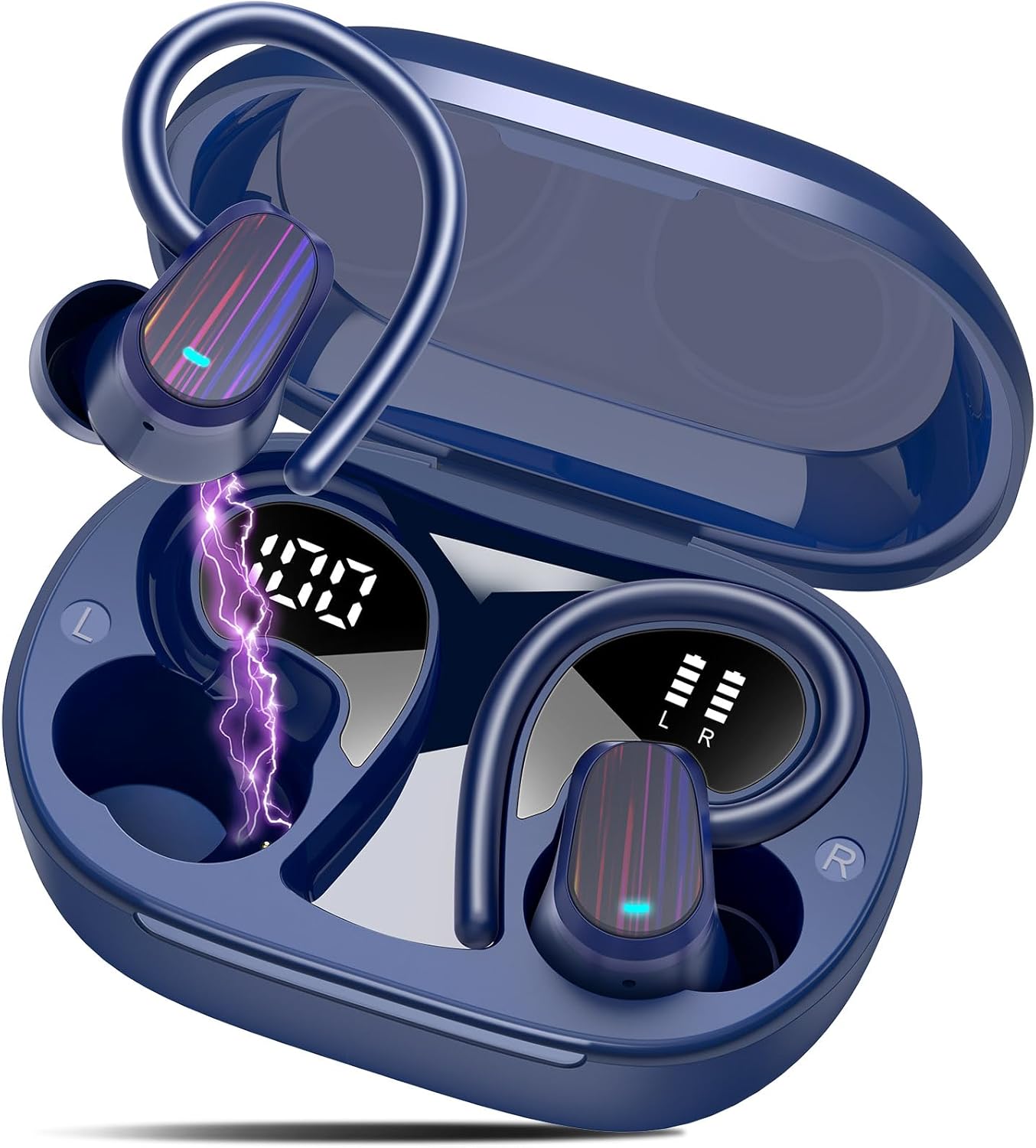 OYIB Wireless Earbuds: 50H Sport Headphones with Deep Bass