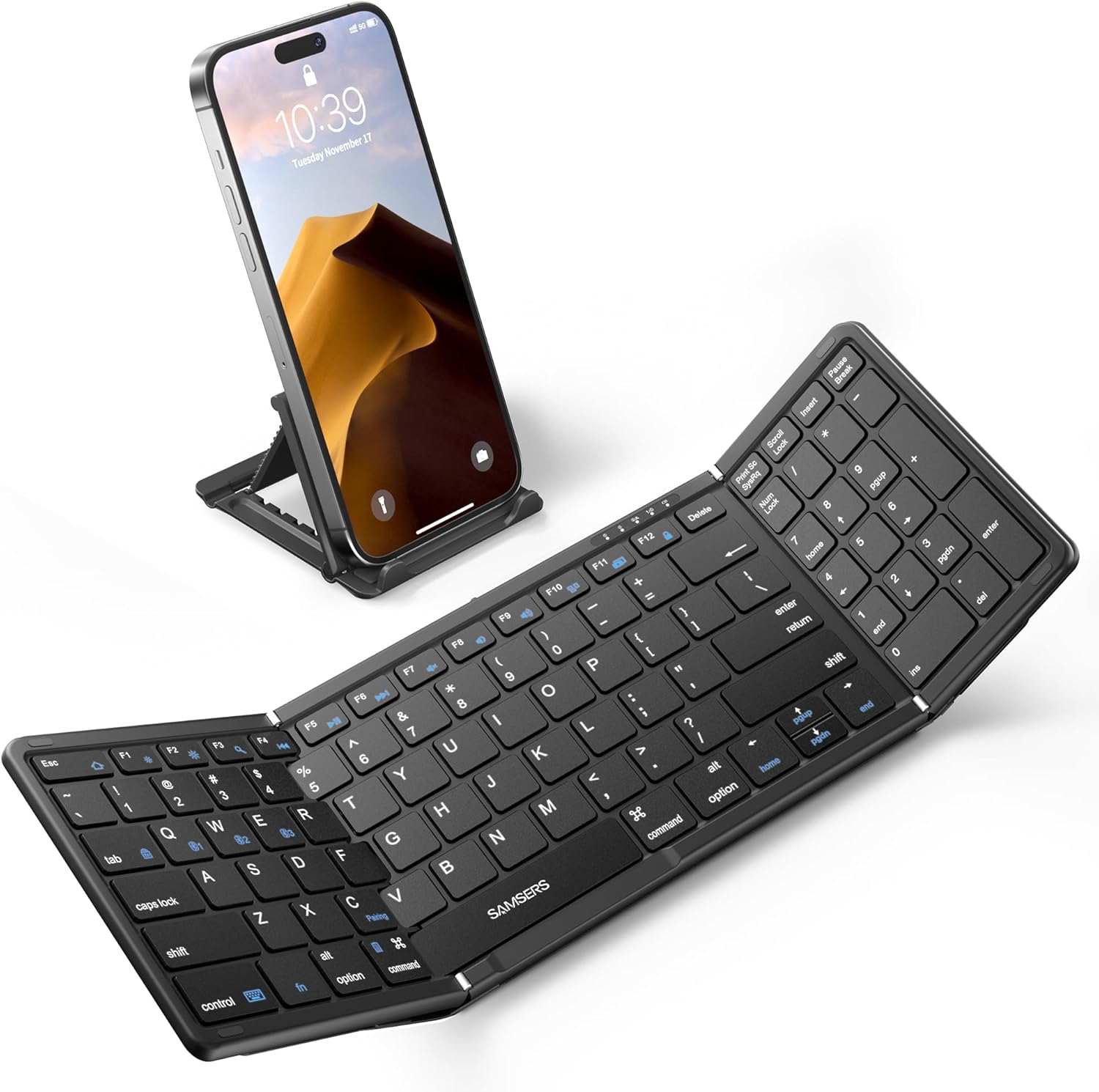 Portable Bluetooth Keyboard: Multi-Device Connectivity