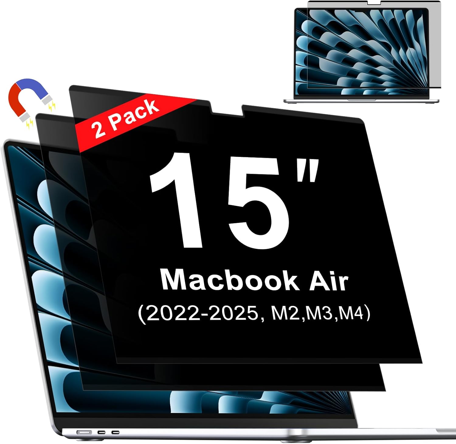 Magnetic Privacy Screen for MacBook Air 15 Inch by ZOEGAA