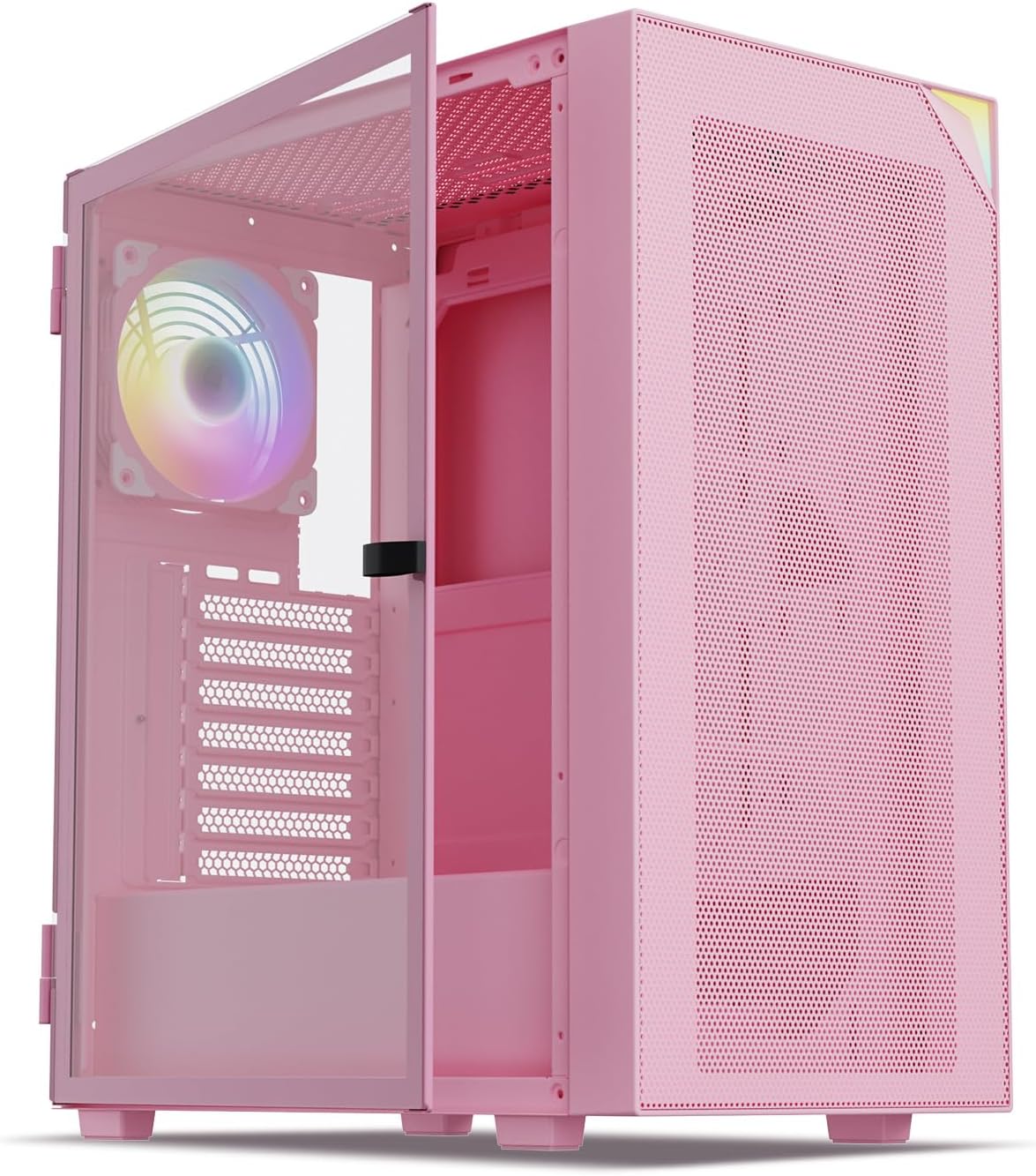 Vetroo AL800 Mid Tower ATX PC Case with Tempered Glass Design