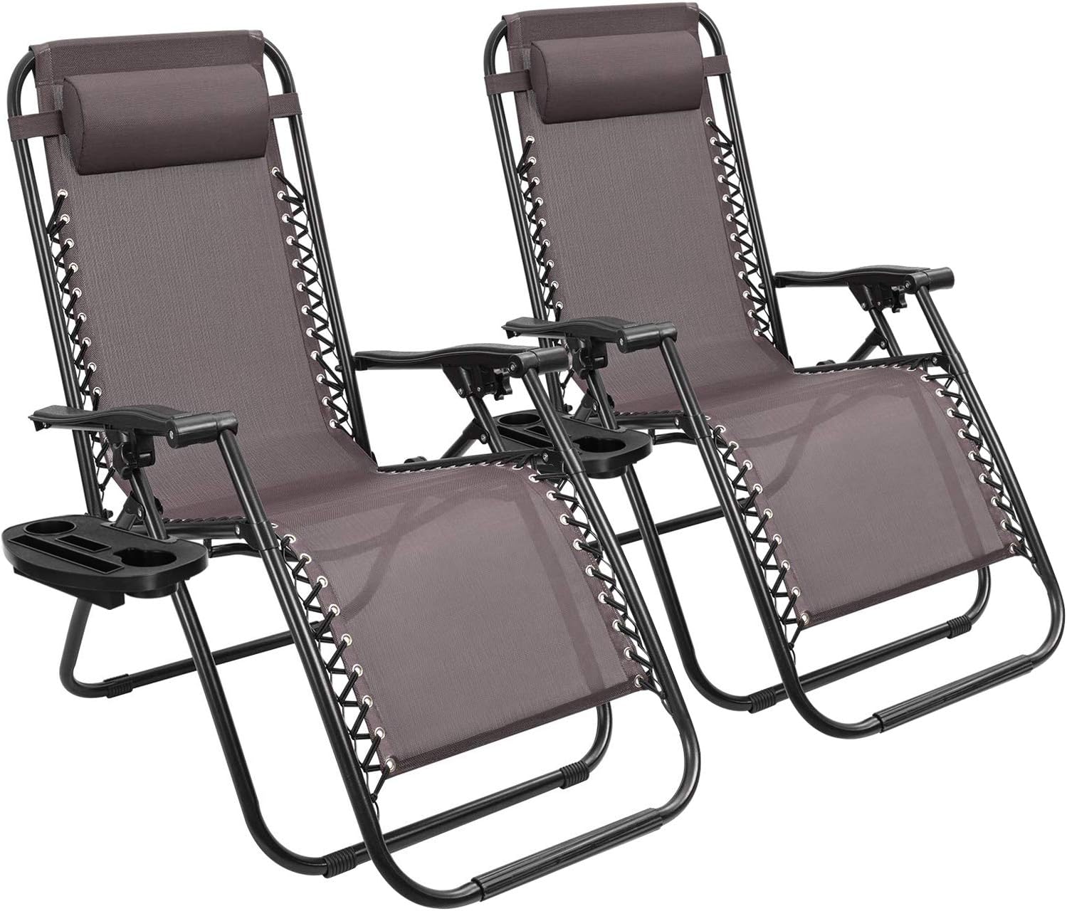 Devoko Patio Zero Gravity Chair Set of 2 for Ultimate Relaxation