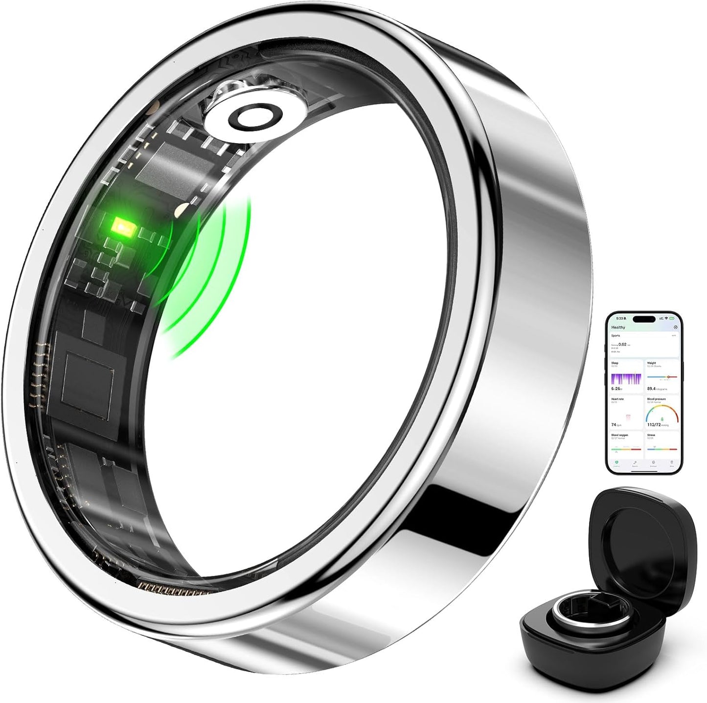 FitElf 3 Pro Smart Ring Fitness Tracker for Health Monitoring