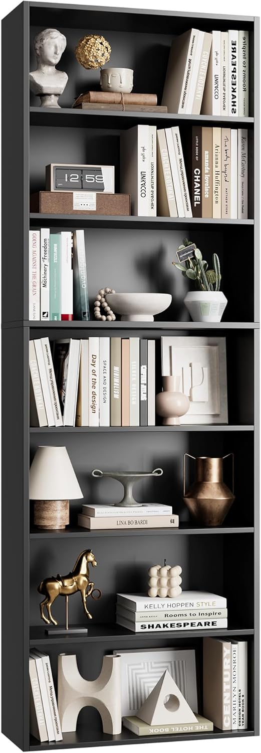 FACBOTALL 82 Tall Bookshelf - 7-Tier Open Shelves Storage