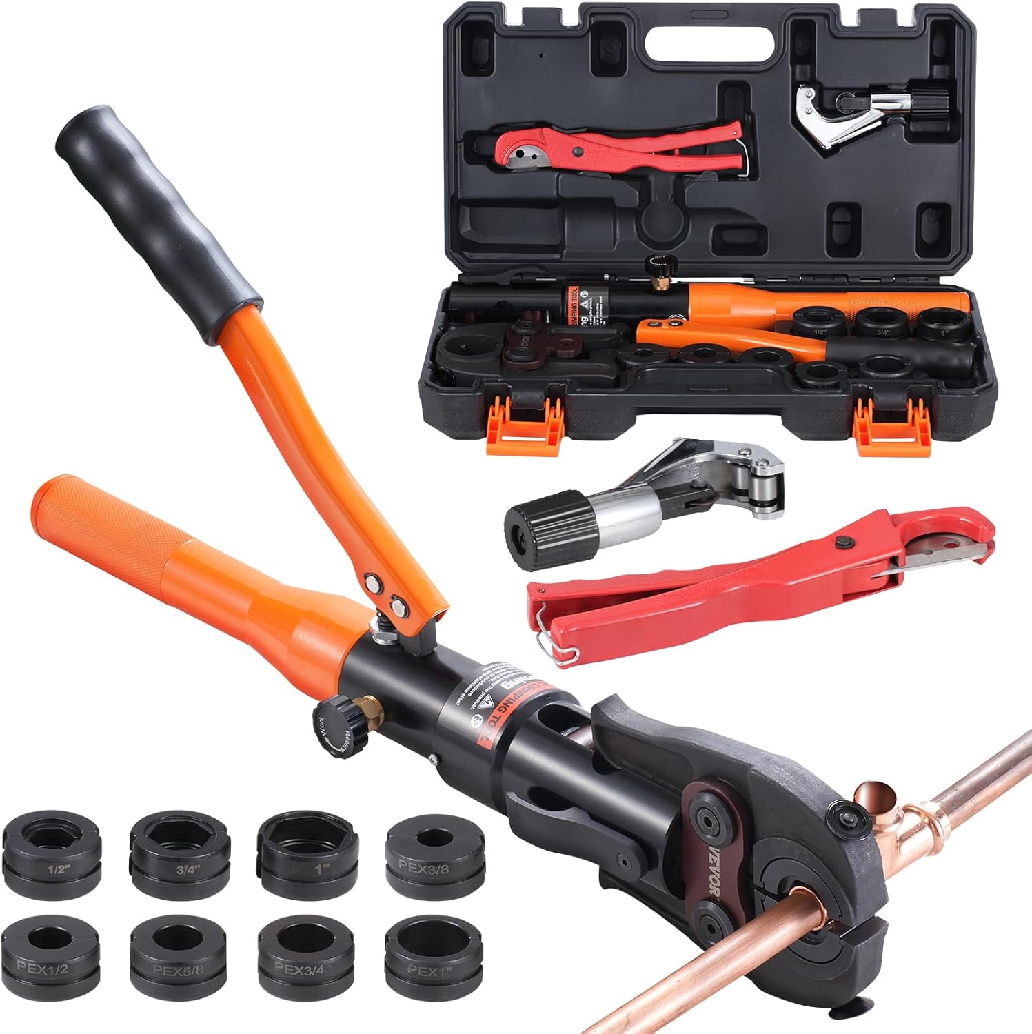 VEVOR Copper Pipe Crimping Tool for Efficient Plumbing Tasks