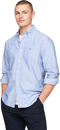 Tommy Hilfiger Mens Long Sleeve Oxford Shirt - Regular Fit Jewelry