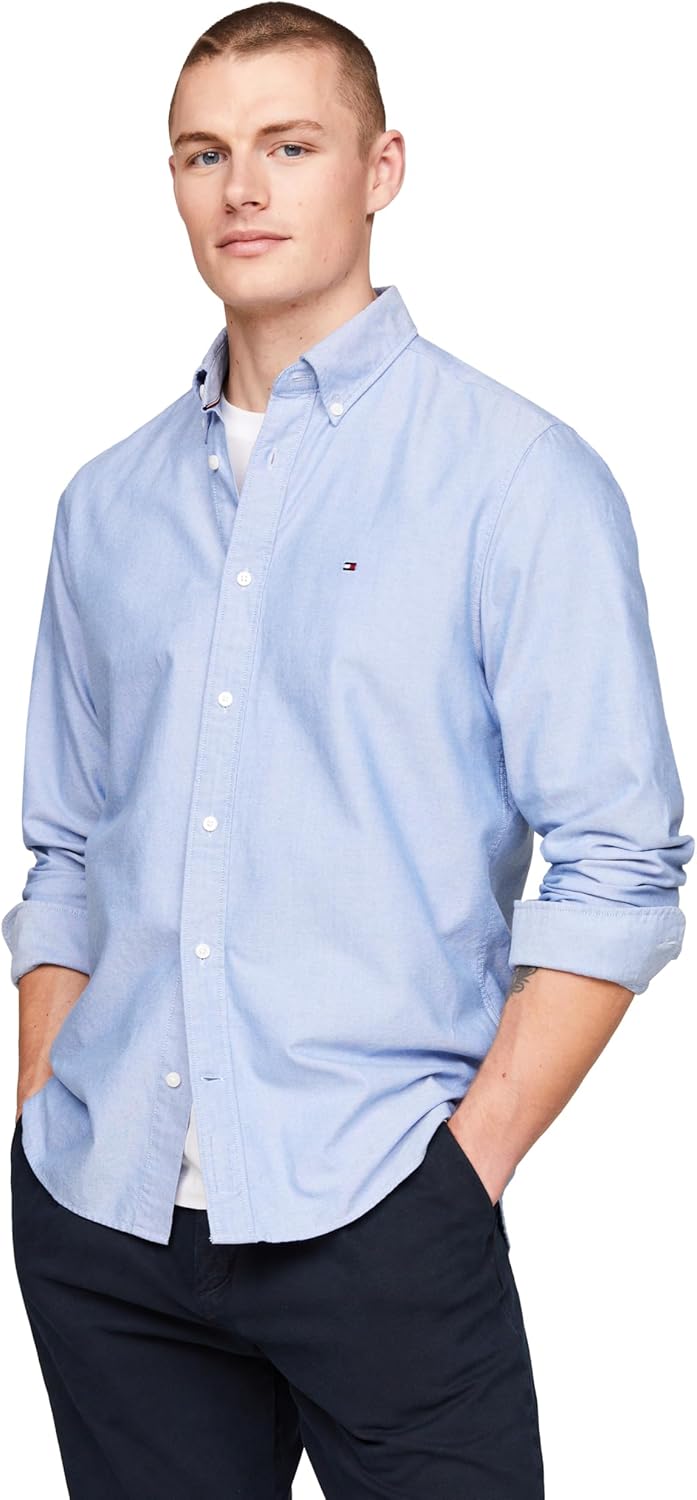 Tommy Hilfiger Long Sleeve Oxford Regular Fit Button Down Shirt