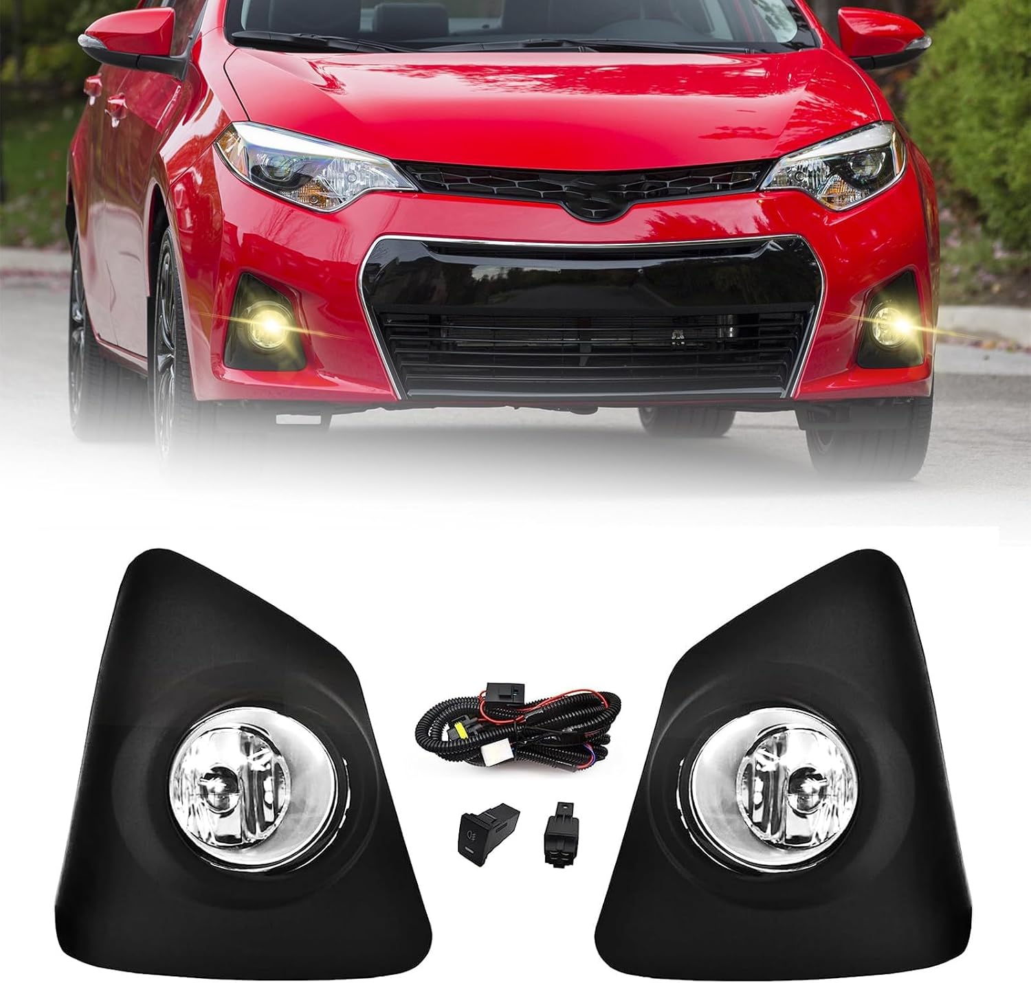 Fog Lights for 2014-2016 Toyota Corolla S/SE with Wiring Kit