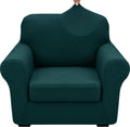2 Piece Chair Cover with Arms Super Stretch Slipcover - Full