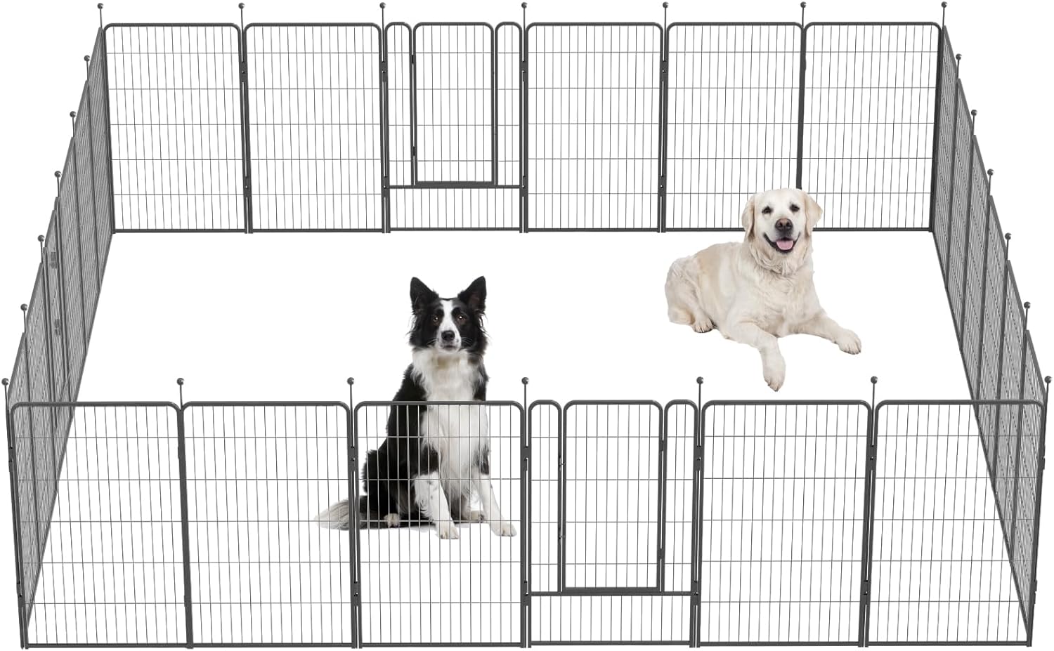 Heavy Duty Dog Playpen for Indoor and Outdoor Use, 45 Inch
