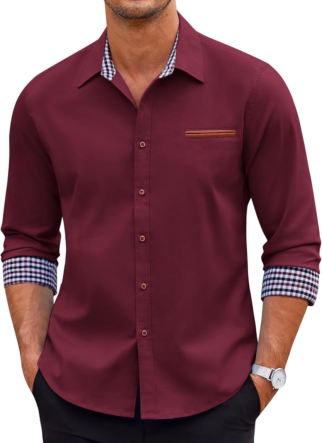 COOFANDY Men's Casual Dress Shirt for Stylish Everyday Wear