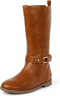 Girls' Tall Riding Boot Equestrian - Comfortable Faux Leather Look