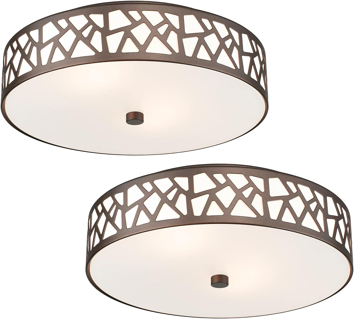 Elegant 2 PK Flush Mount Ceiling Light Fixture for Any Room
