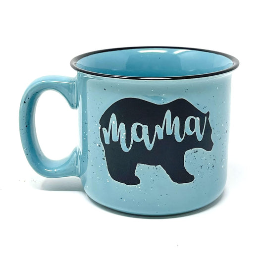Unique Teal Mama Bear Coffee Mug: Perfect Gift for Her!