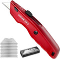 WORKPRO Premium Utility Knife Retractable All Metal Box Cutter