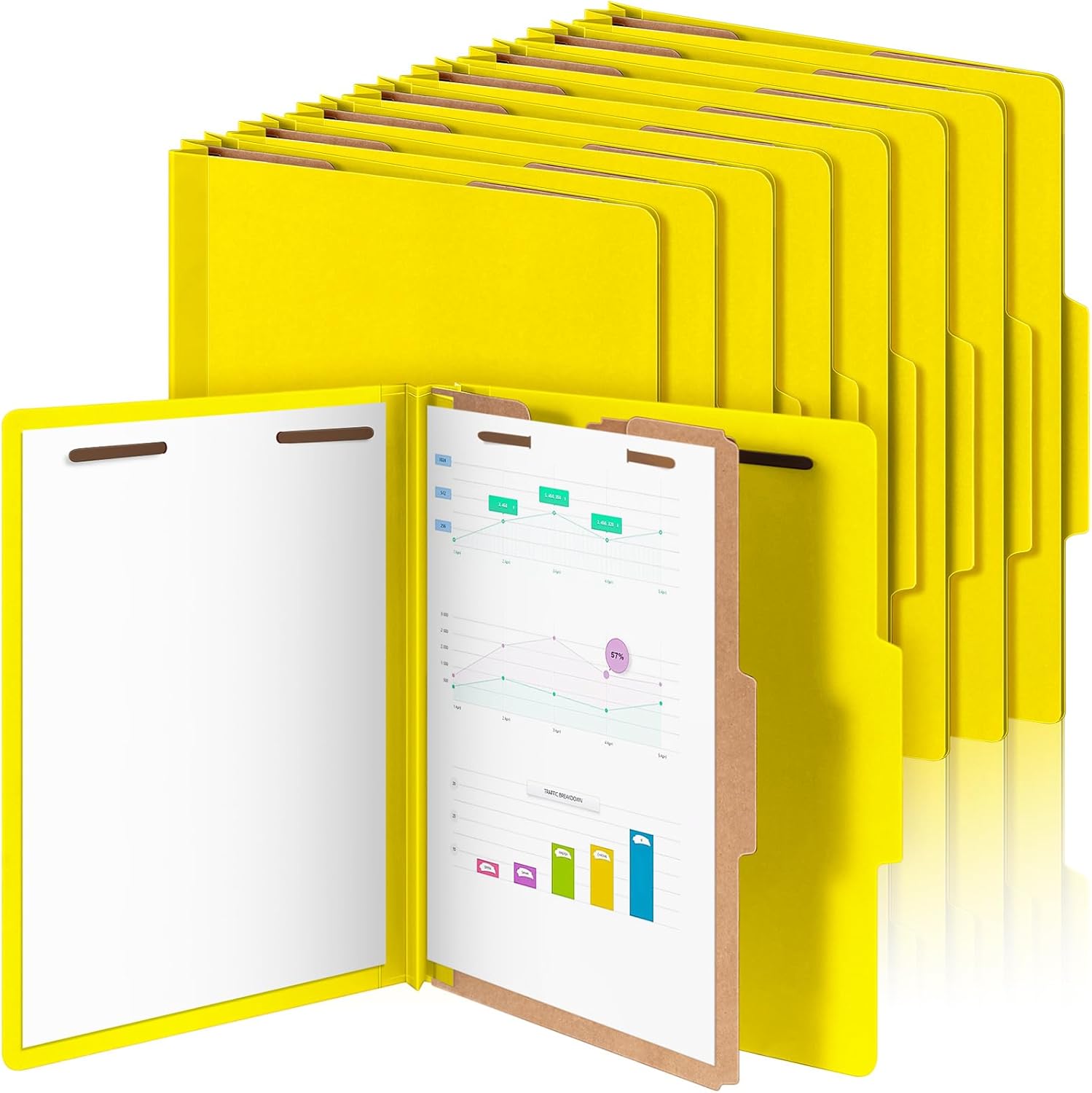 Skyygemm 24 Pcs Classification Folders for Effective Organization