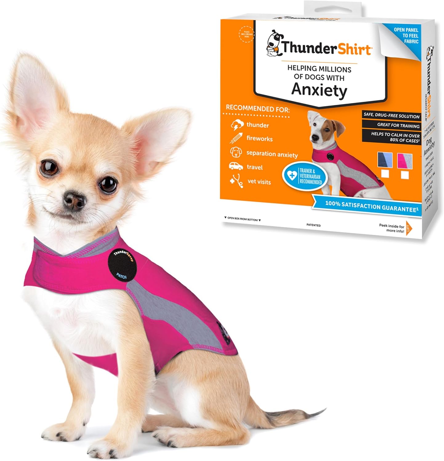 ThunderShirt for Dogs XX Small Pink Polo Calming Vest Review