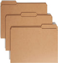 Smead File Folder Reinforced 1/3-Cut Tab Letter Size - Durable Kraft