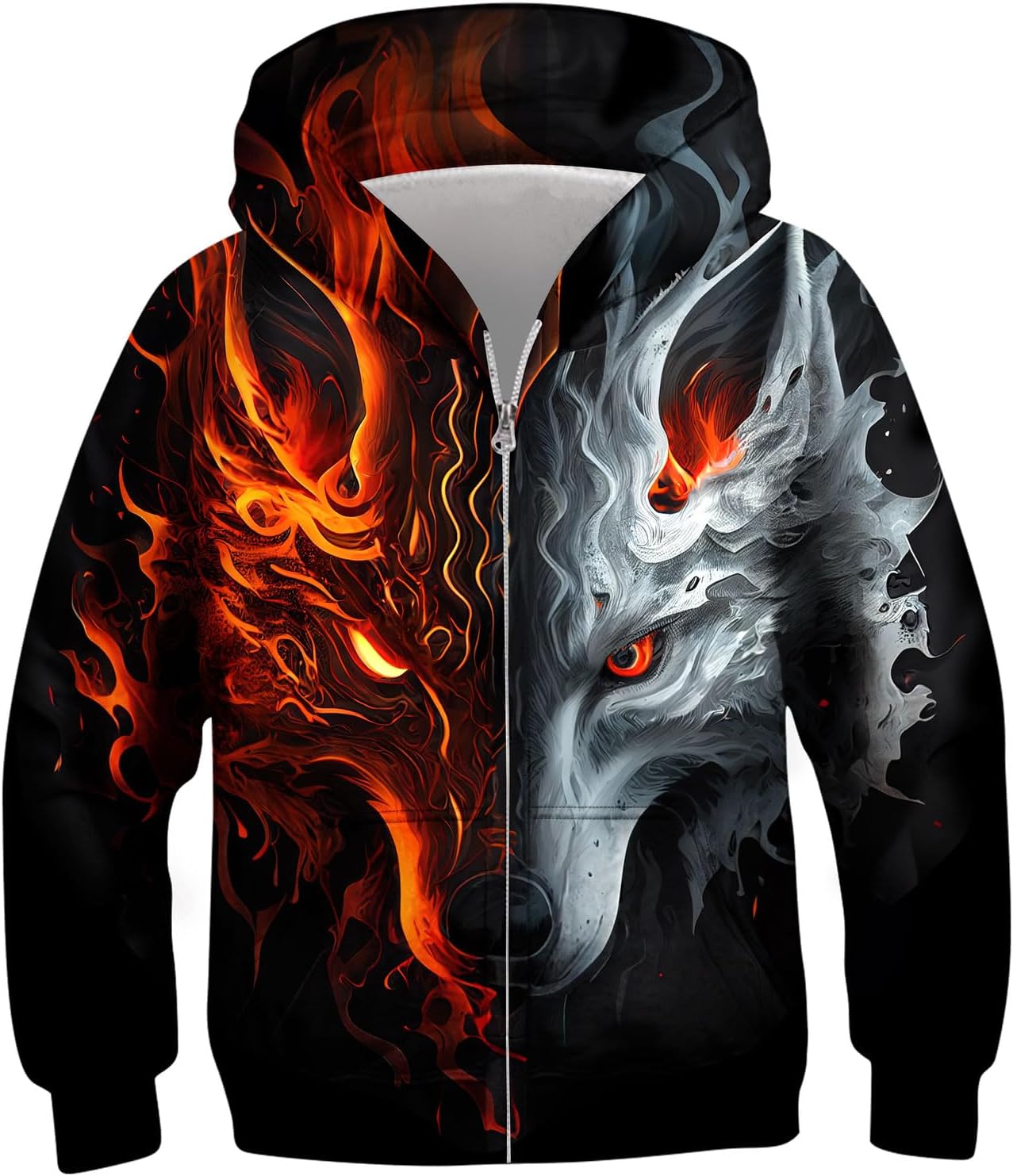 3D Printed Kids Hoodie with Pockets - TUONROAD
