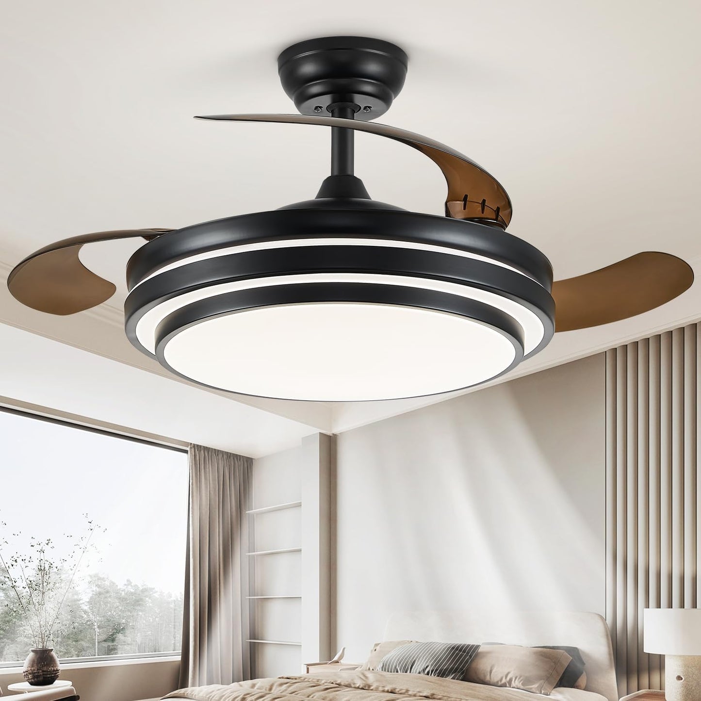 48 Inch Fandelier Ceiling Fan with Light for Modern Spaces