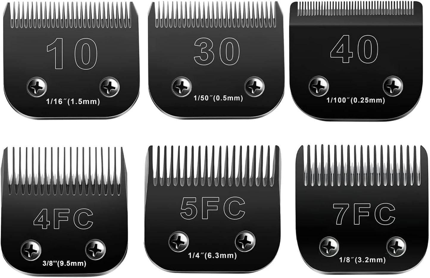 10 Blades Dog Grooming Blades for Andis Oster Wahl Clippers