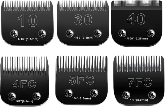 10 Blades Dog Grooming Blades for Andis Oster Wahl Clippers