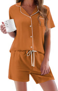 Ekouaer Pajamas Set for Women Short Sleeve PJs - Soft Rayon Sleepwear