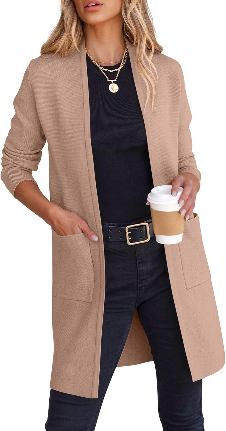 ANRABESS Cardigan Sweater for Women - Casual Fall Fashion