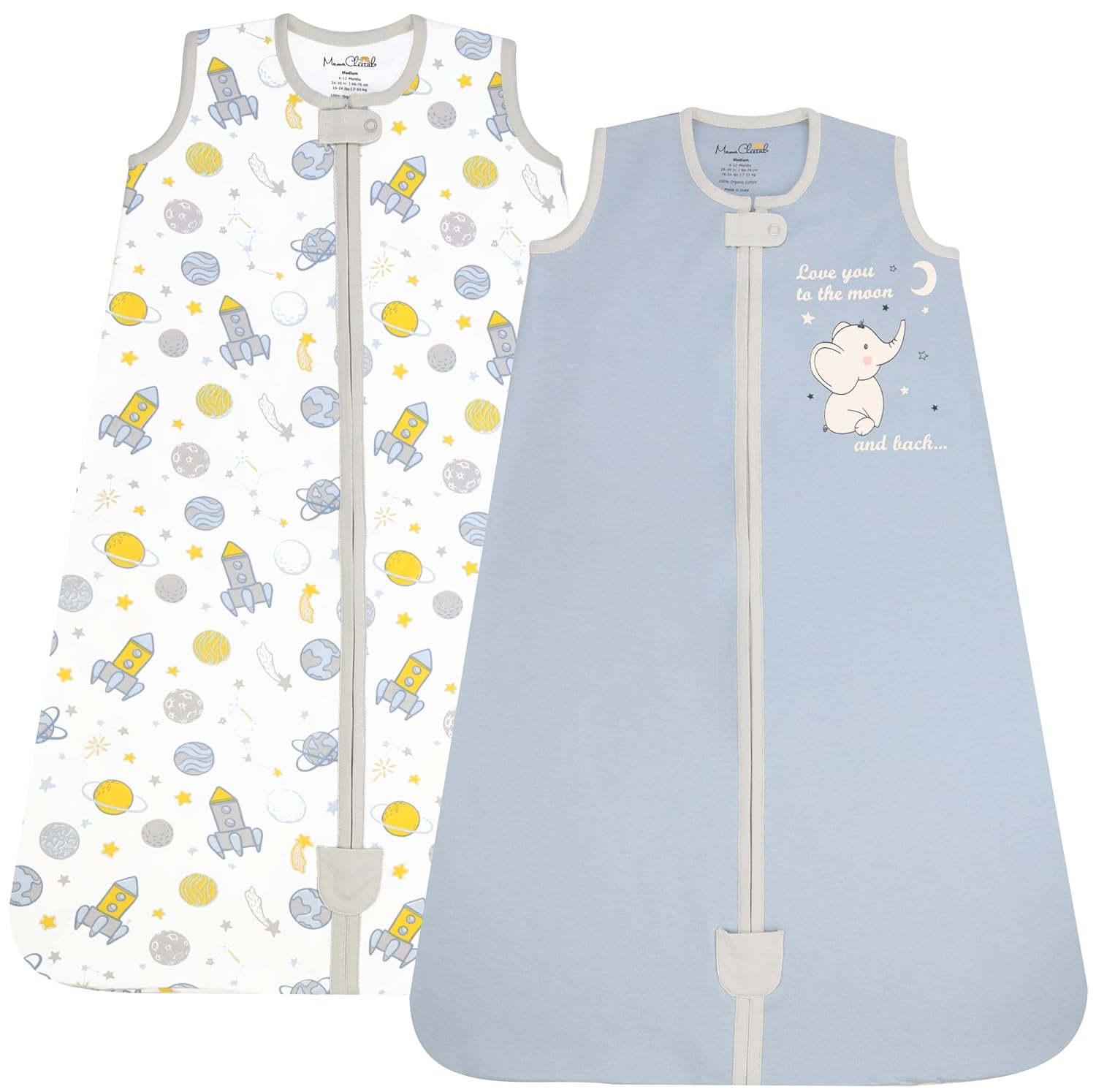 Mama Cheetah Baby Sleep Sack 0.5 TOG for Newborns and Infants
