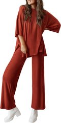 PRETTYGARDEN Two Piece Summer Lounge Set - Comfortable Travel Outfit 2