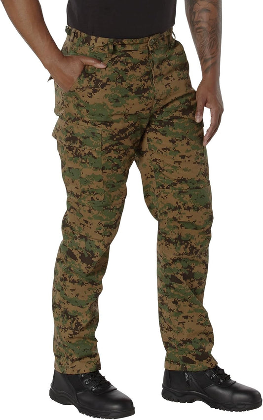 Rugged Tactical BDU Pants for Outdoor Hiking and Work Use
