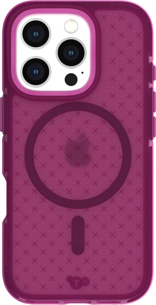 Tech21 EvoCheck Impact Protection Case for iPhone 16 Pro in Plum