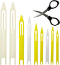 Fishing Net Repair Needle Kit: 9pcs Cast Net Shuttles for Weaving