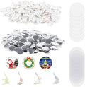 500 Sets 32mm Button Making Supplies - Bulk Badge Parts for DIY
