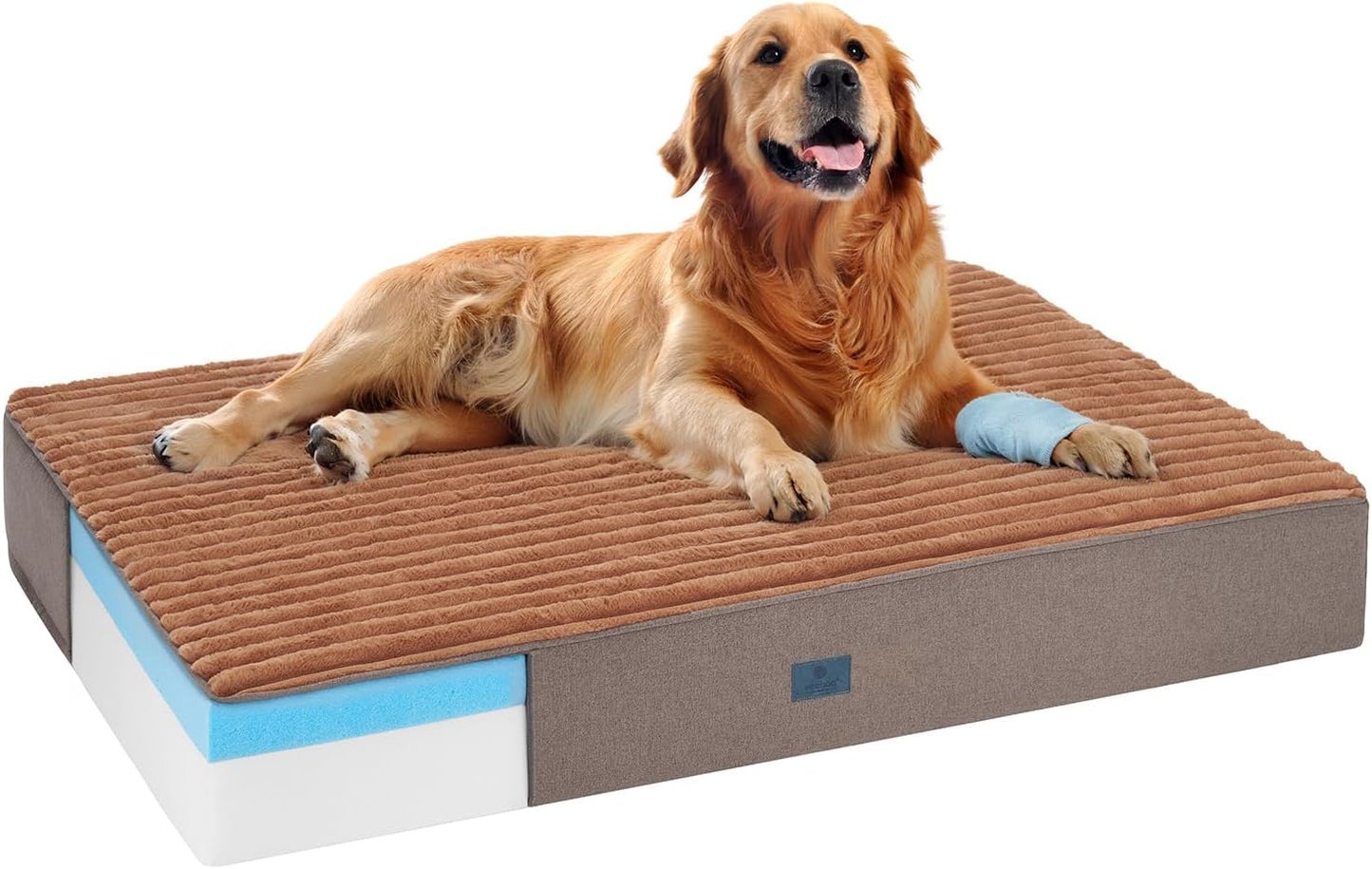 Veehoo Orthopedic Memory Foam Dog Bed for Senior Dogs Comfort