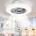DIMMABLE Modern Ceiling Fan-Light Kit, 7 Blade, 23 Flush Mount, Remote Control, 3 Colors, Timer