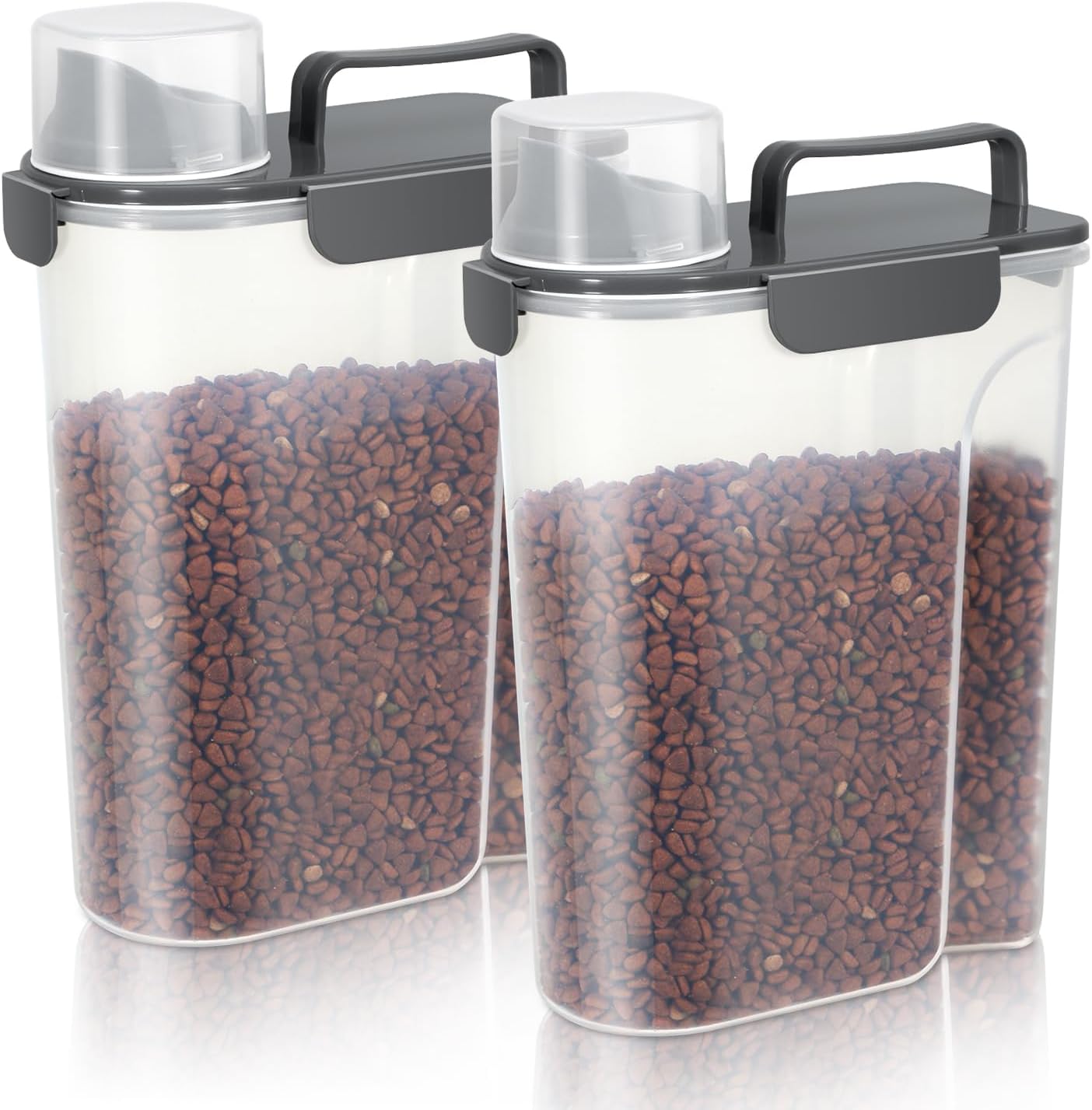 5-7Lbs Portable Pet Food Storage Container for Dogs and Cats