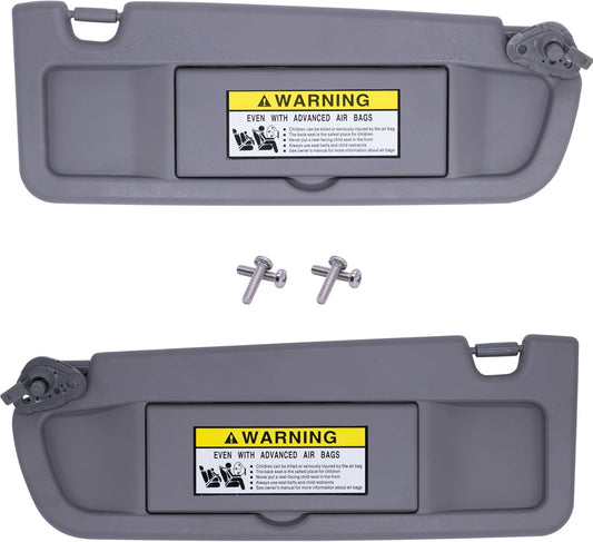 NHILES Atlas Gray Sun Visor for Honda Civic 2006-2011 Models