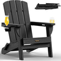 Folding Adirondack Chair - Compact HDPE All-Weather Patio Seating