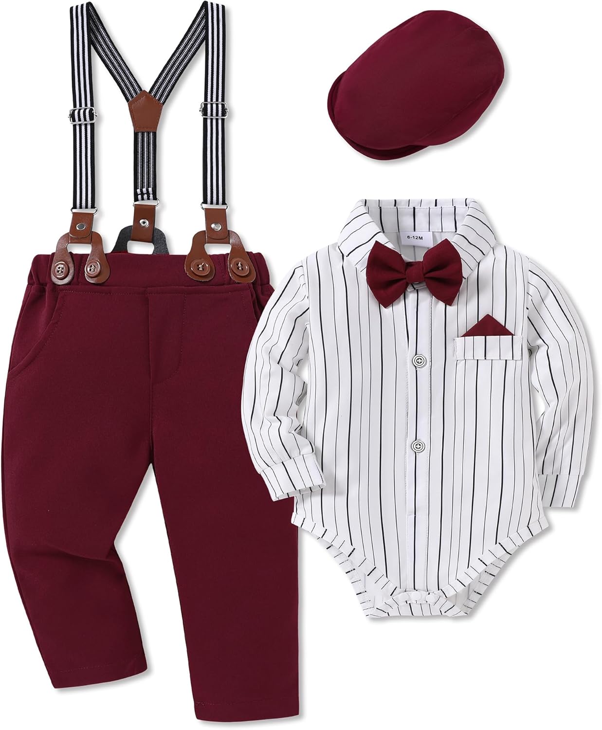 WESIDOM Baby Boy Clothes 0-18M Stylish Infant Gentleman Outfit
