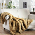 Luxury Plush Faux Fur Throw Blanket 50in x 60in - Super Warm