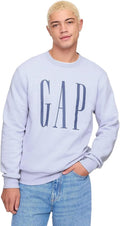 GAP mens Logo Fleece Crew Sweatshirt for Men - Soft, Classic Fit