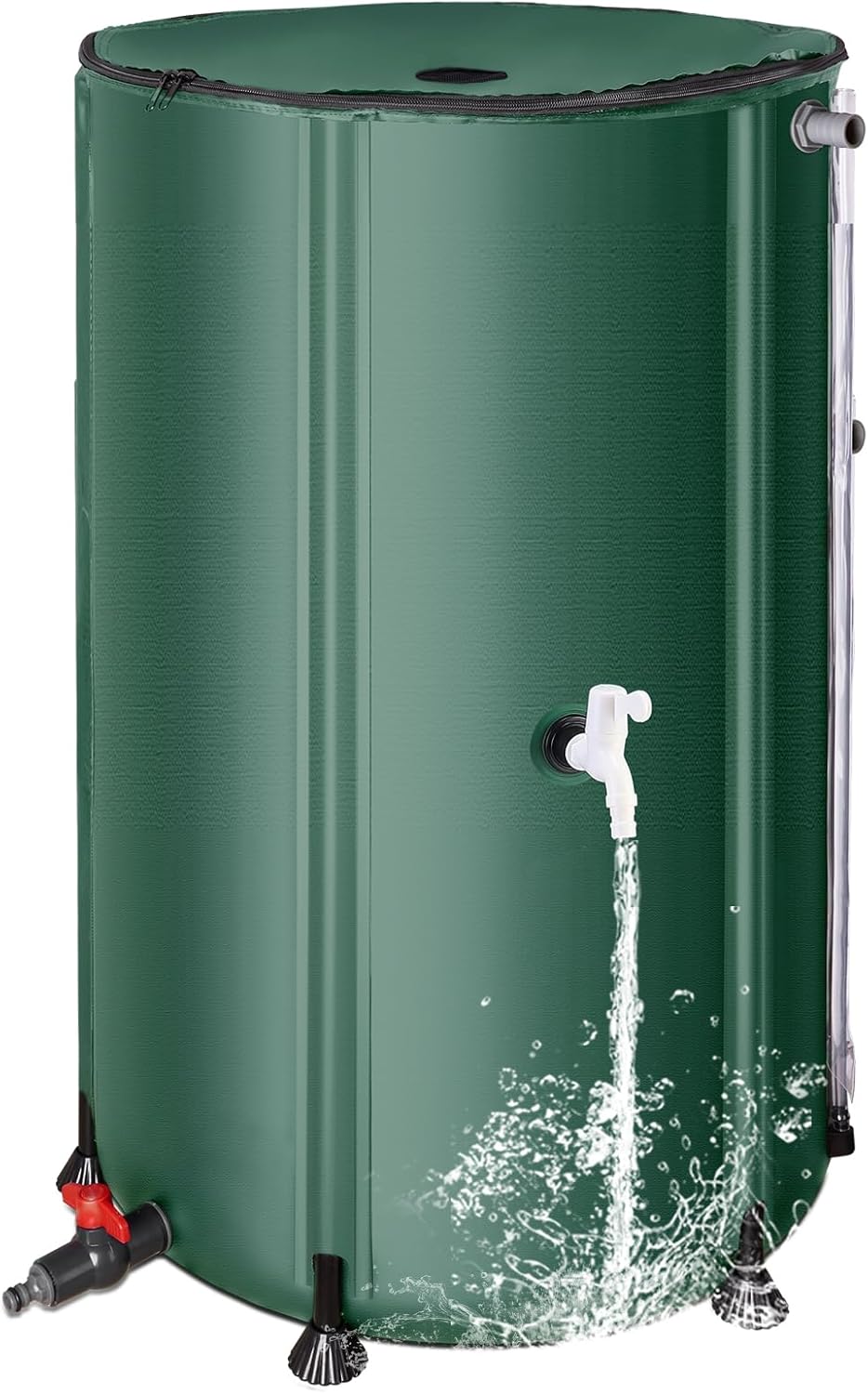 Collapsible Rain Barrel Water Collection System for Easy Storage