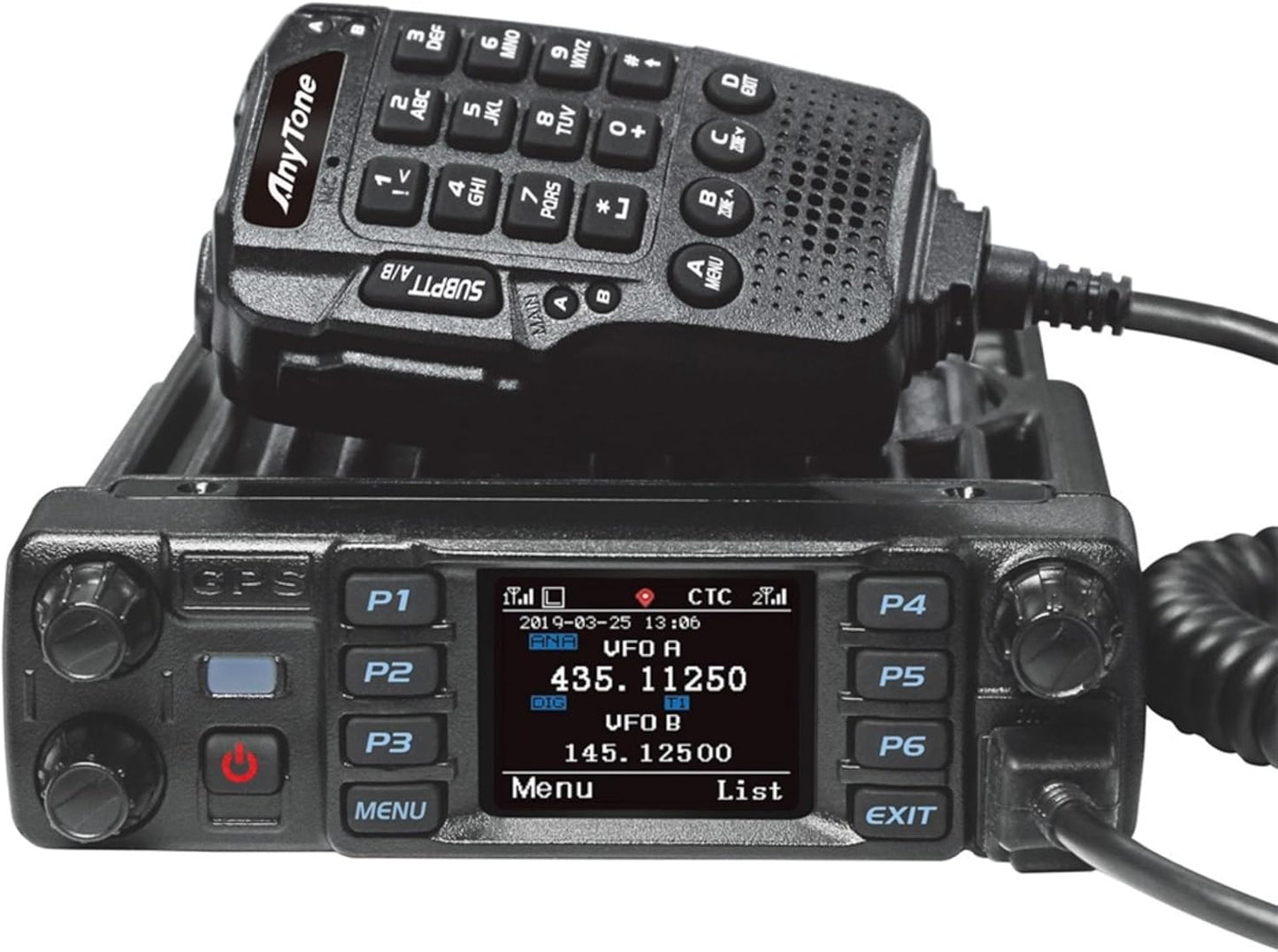 Anytone AT-D578UV Pro DMR Dual-Band Mobile Radio with GPS