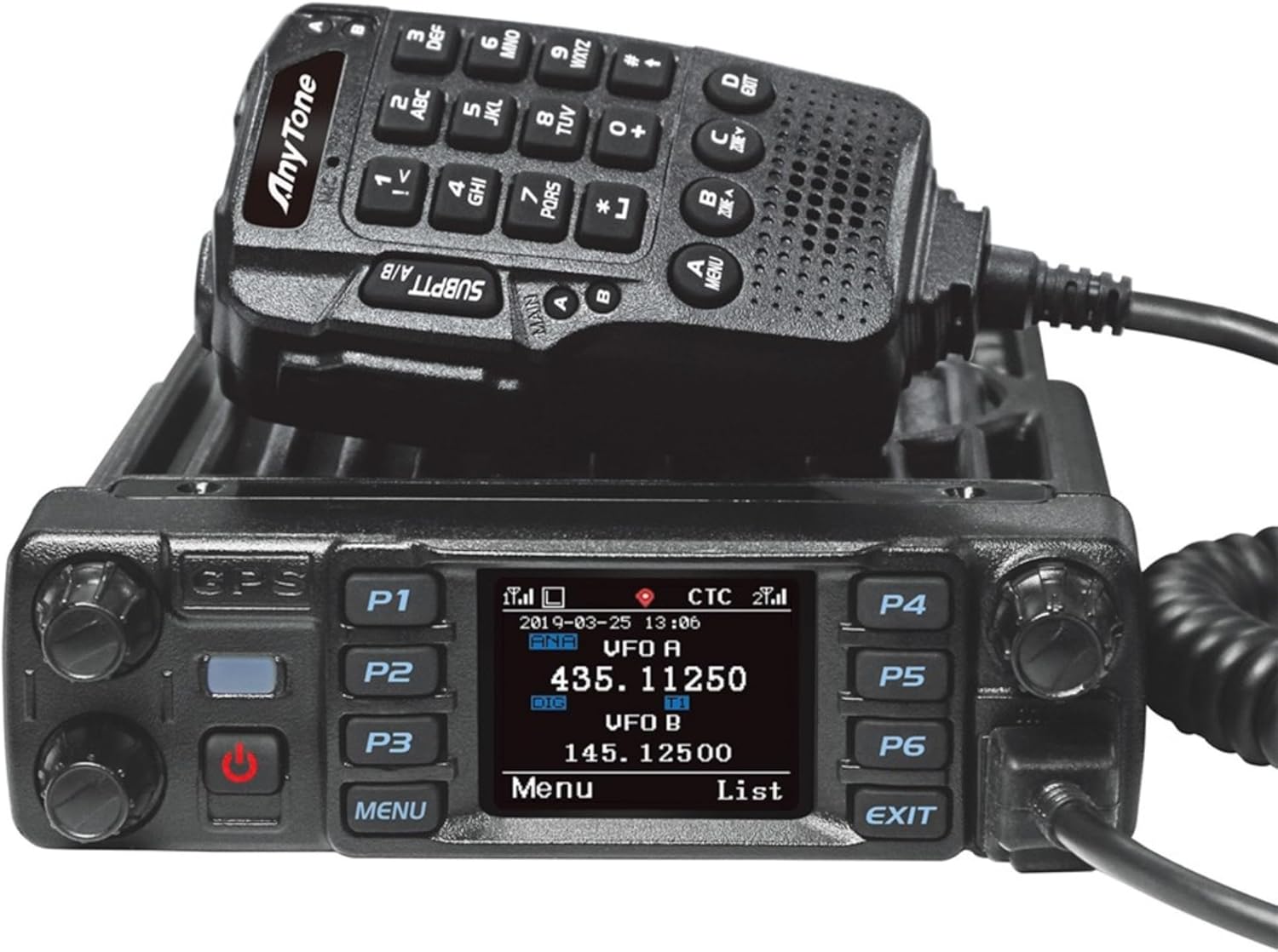 Anytone AT-D578UV Pro DMR Dual-Band Mobile Radio with GPS
