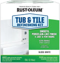 Tub And Tile Refinishing Kit - 2-Part Epoxy Acrylic Gloss White