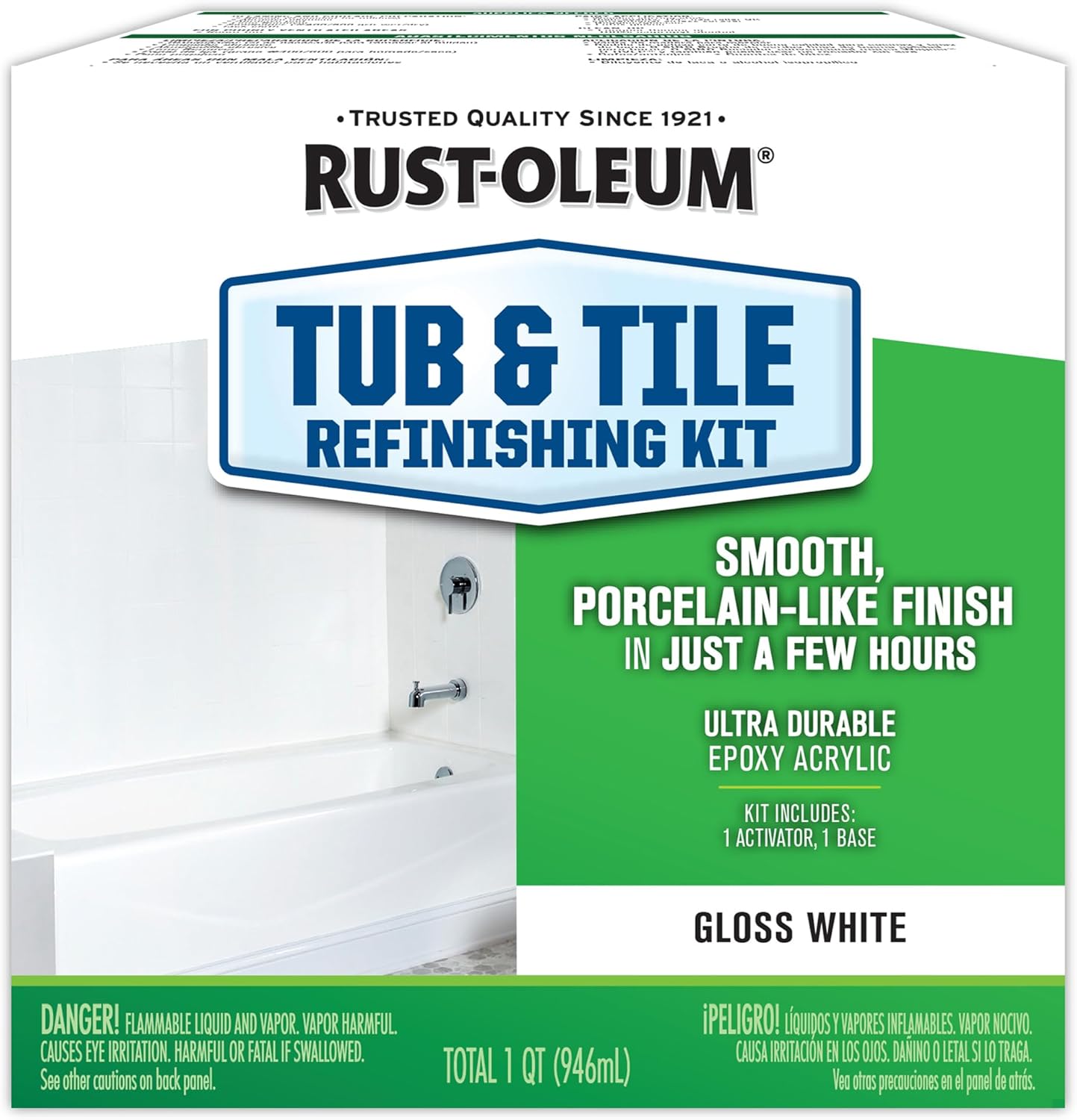 Rust-Oleum Tub And Tile Refinishing Kit for Durable Surfaces