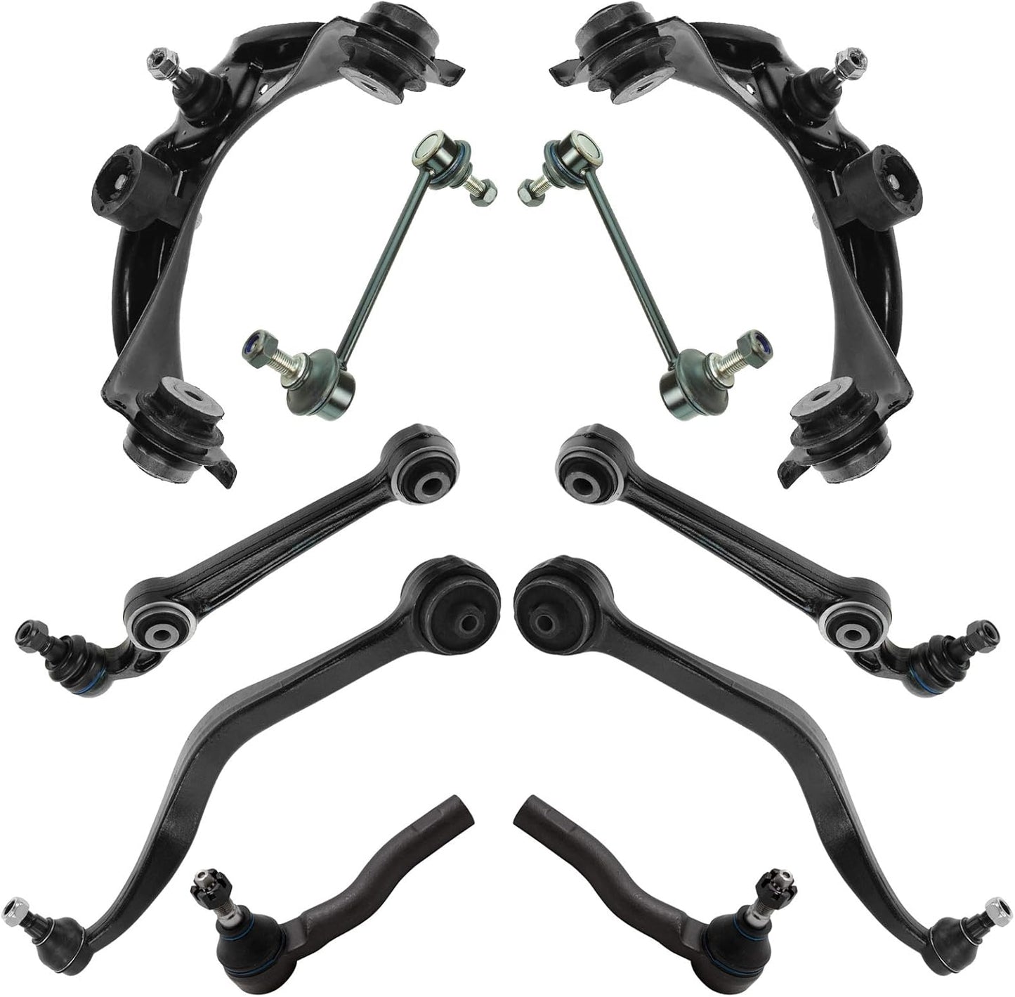 TRQ Front Steering & Suspension Kit for Ford Fusion 2010-2012